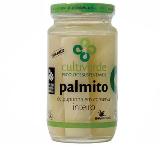 Palmito de pupunha Cultiverde em conserva inteiro 150g - Imagem em destaque