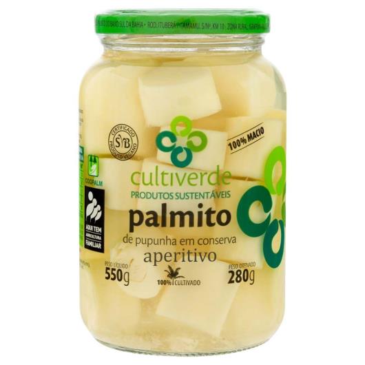 Palmito de Pupunha Aperitivo Cultiverde em Conserva 280g - Imagem em destaque