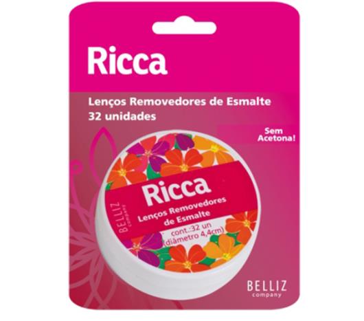 Lenço Ricca removedor de esmalte sem acetona - Imagem em destaque