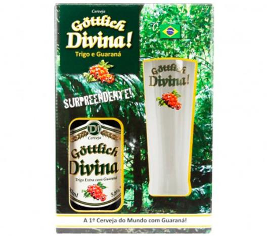 Cerveja Divina Gottlich com guaraná 600ml + 1 Copo - Imagem em destaque