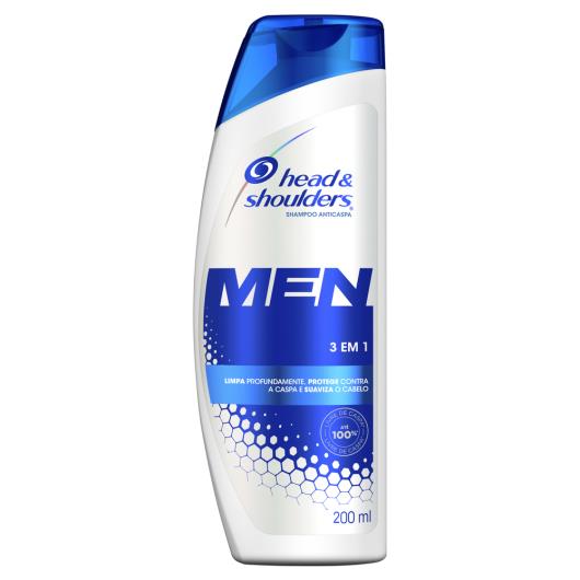 Shampoo Head & Shoulders Anticaspa Men 3 em 1 200ml - Imagem em destaque