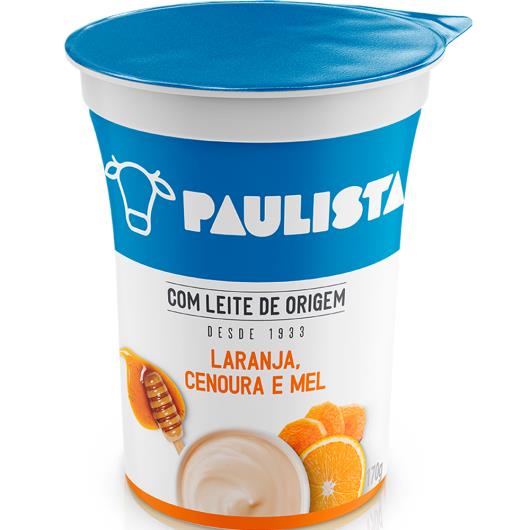 Bebida Láctea Paulista Laranja, Cenoura e Mel 170g - Imagem em destaque