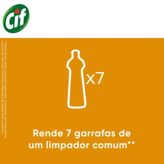 CIF Cremoso Limpeza Milagrosa produto de limpeza de casa milagroso Cif Laranja remove 100% da sujeira difícil sem esforço 250 ml - Imagem em destaque