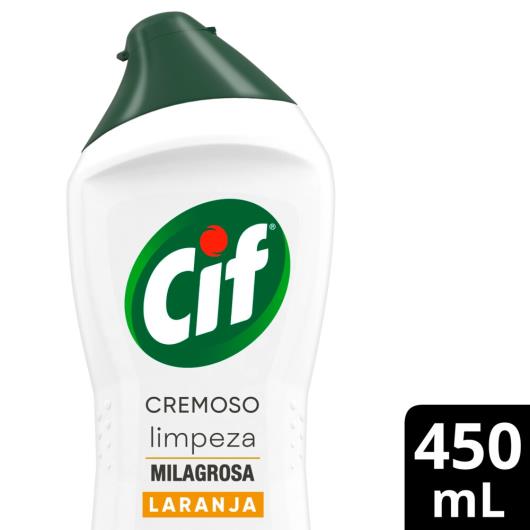 CIF Cremoso Limpeza Milagrosa Laranja para casa 450ml - Imagem em destaque