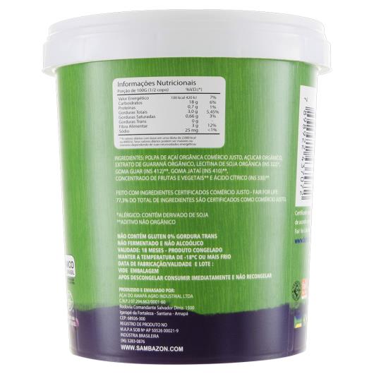 Açaí com Guaraná Orgânico Sambazon 900ml - Imagem em destaque