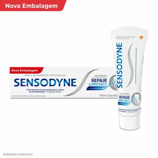 Creme dental Sensodyne repair & protect white 100g - Imagem em destaque