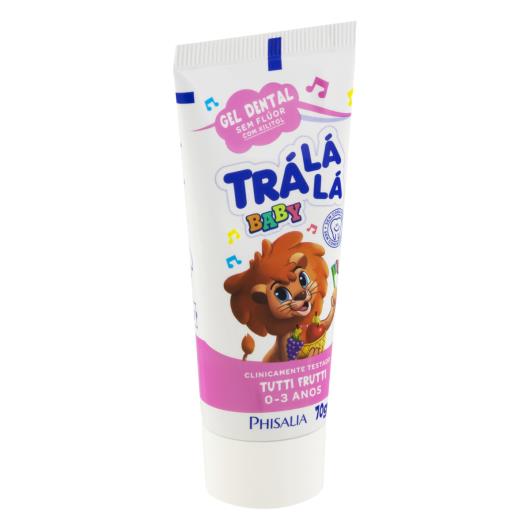 Gel Dental sem Flúor Tutti Frutti Trá Lá Lá Baby Bisnaga 70g - Imagem em destaque