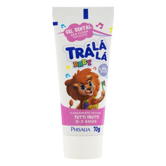 Gel Dental sem Flúor Tutti Frutti Trá Lá Lá Baby Bisnaga 70g - Imagem em destaque