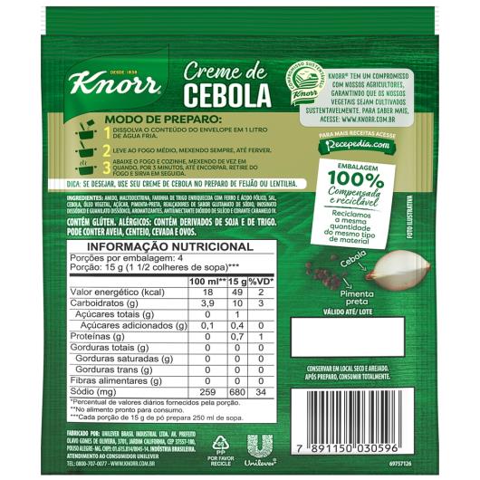 Sopa Instantânea Knorr Creme de Cebola 60g - Imagem em destaque