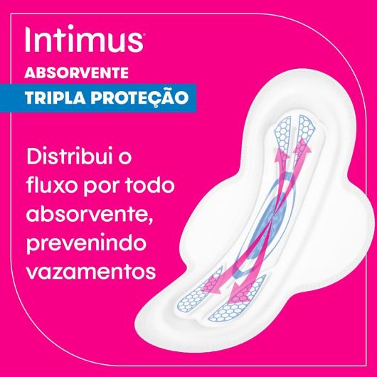 Absorvente INTIMUS Tripla Proteção Suave c/ Abas - 32 unidades - Imagem em destaque