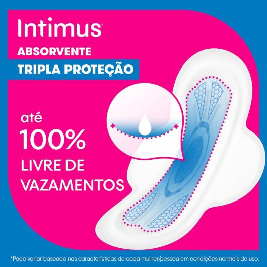 Absorvente INTIMUS Tripla Proteção Suave c/ Abas - 32 unidades - Imagem em destaque