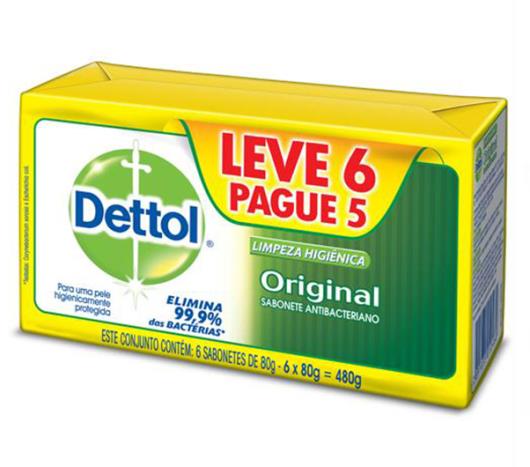 Sabonete Dettol original Leve 6 e Pague 5 480g - Imagem em destaque