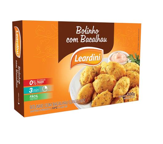 Bolinho Leardini de bacalhau congelado 300g - Imagem em destaque