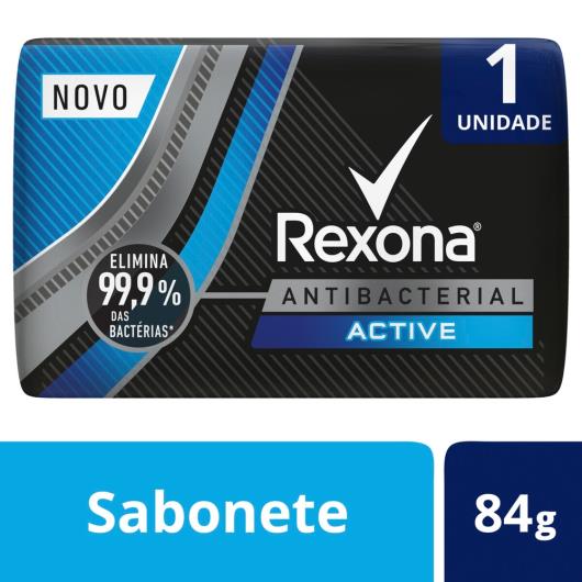 Sabonete em Barra Antibacteriano Rexona Active 84g - Imagem em destaque