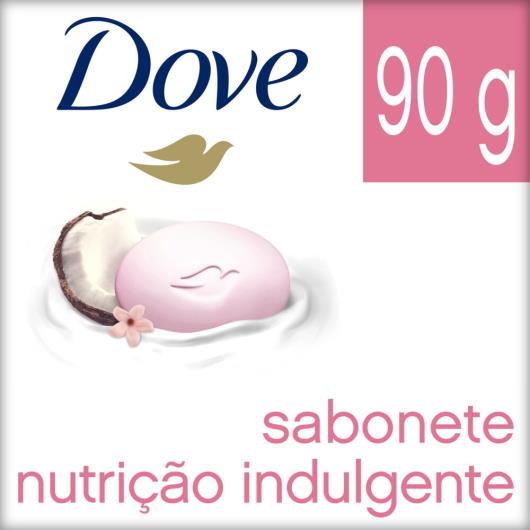 Sabonete em barra coco Dove Delicious care 90g - Imagem em destaque