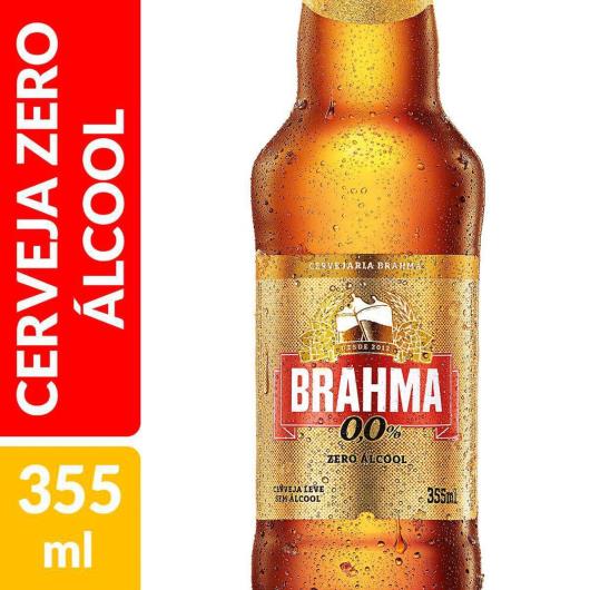 Cerveja Brahma zero álcool long neck 355ml - Imagem em destaque