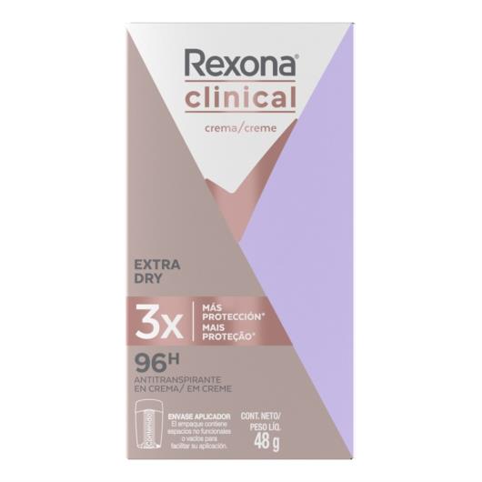 Desodorante Antitranspirante Rexona Clinical Extra Dry 48g - Imagem em destaque