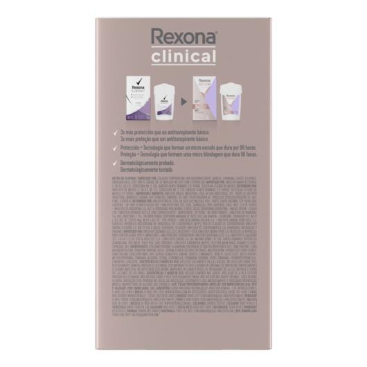 Desodorante Antitranspirante Rexona Clinical Extra Dry 48g - Imagem em destaque