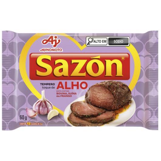 Tempero alho carne bovina suína e frango Sazón 60g - Imagem em destaque