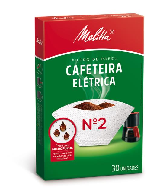 Filtro de Papel para Cafeteira Elétrica Melitta nº 2 Caixa 30 Unidades - Imagem em destaque