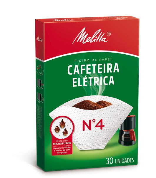 Filtro de Papel para Cafeteira Elétrica Melitta nº 4 Caixa 30 Unidades - Imagem em destaque