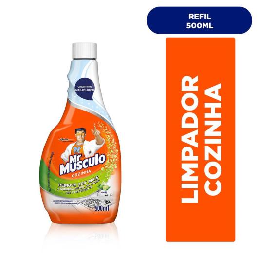 Desengordurante Mr Músculo Cozinha Refil Limão 500ml - Imagem em destaque