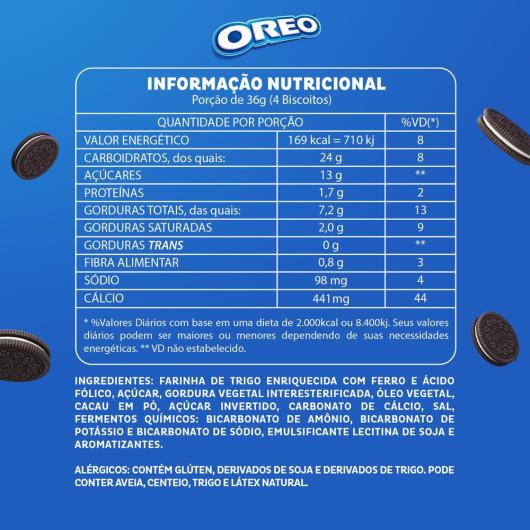 Biscoito recheado Oreo original multipack 144g - Imagem em destaque