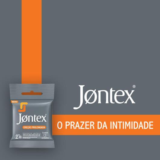 Preservativo Masculino Lubrificado Ereção Prolongada Jontex Pacote 3 Unidades - Imagem em destaque