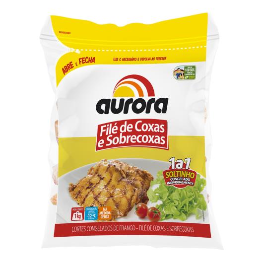 Corte Frango Aurora Coxa e Sobrecoxa sem Osso Congelado 1Kl - Imagem em destaque