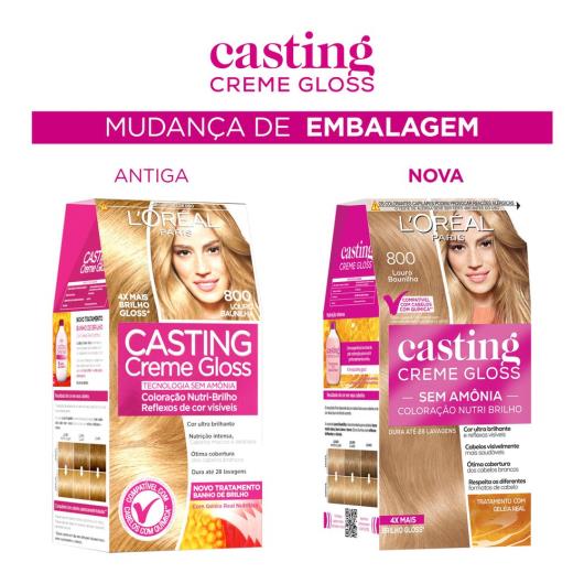 Coloração Casting Creme Gloss Louro Claro 800 - Imagem em destaque