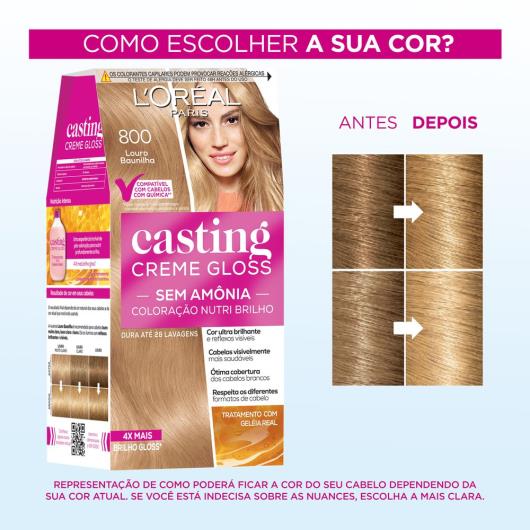 Coloração Casting Creme Gloss Louro Claro 800 - Imagem em destaque