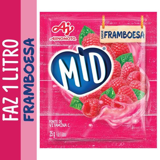 Refresco em pó Mid framboesa 25g - Imagem em destaque