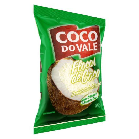 Coco Ralado Desidratado em Flocos Coco do Vale Pacote 100g - Imagem em destaque