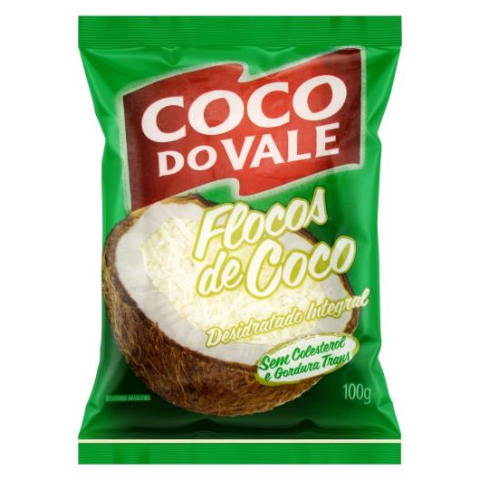 Coco Ralado Desidratado em Flocos Coco do Vale Pacote 100g - Imagem em destaque