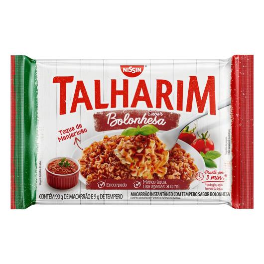 Macarrão Instantâneo Talharim Bolonhesa Nissin Pacote 99g - Imagem em destaque