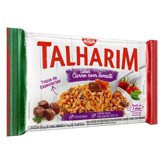 Macarrão Instantâneo Talharim Carne com Tomate Nissin Pacote 99g - Imagem em destaque