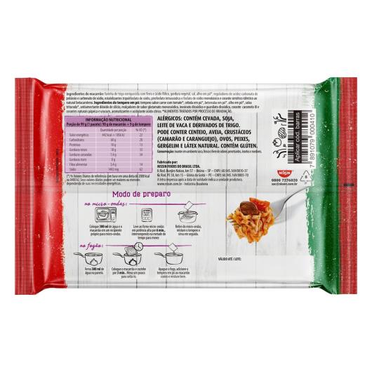 Macarrão Instantâneo Talharim Carne com Tomate Nissin Pacote 99g - Imagem em destaque