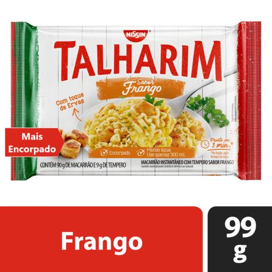 Macarrão Instantâneo Talharim Frango Nissin Pacote 99g - Imagem em destaque