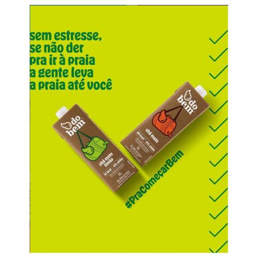 Chá Do Bem Mate com limão Tetra Pak 1L - Imagem em destaque