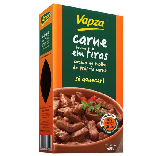 Carne Vapza em tiras cozida 400g - Imagem em destaque