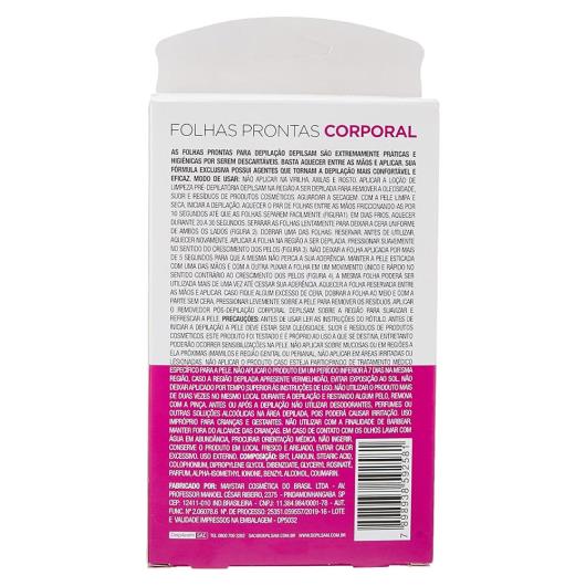 Folhas para Depilação Corporal Depilsam Tradicional Caixa 20un - Imagem em destaque
