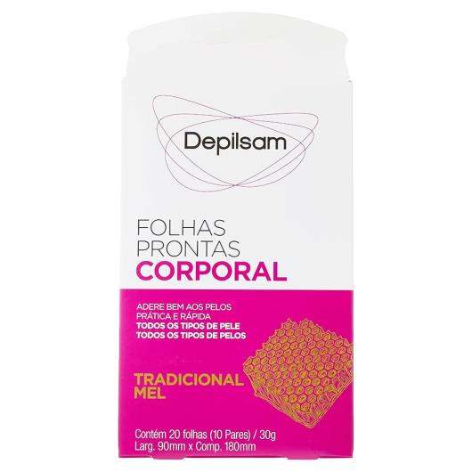 Folhas para Depilação Corporal Depilsam Tradicional Caixa 20un - Imagem em destaque
