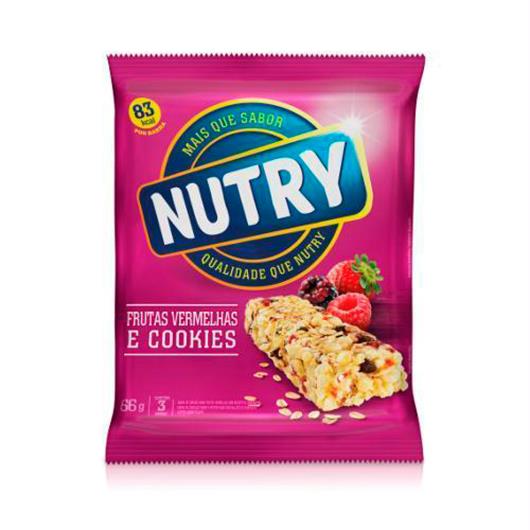 Barra Cereal Frutas Vermelhas e Cookies Nutry 66g - Imagem em destaque