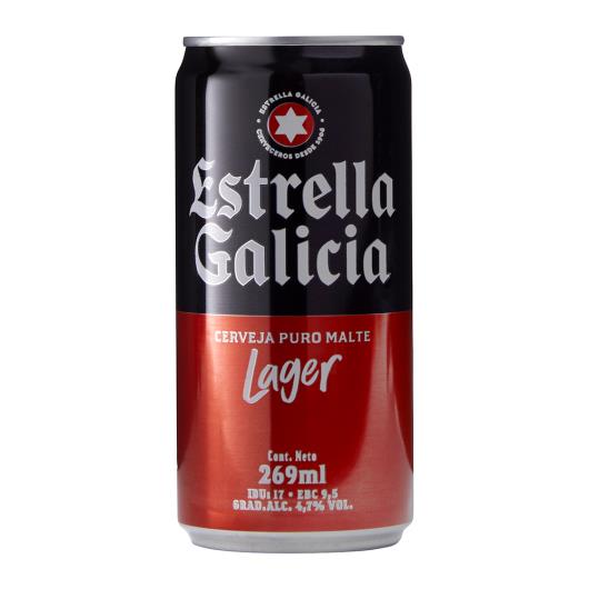Cerveja Lager Puro Malte Estrella Galicia Lata 269ml - Imagem em destaque