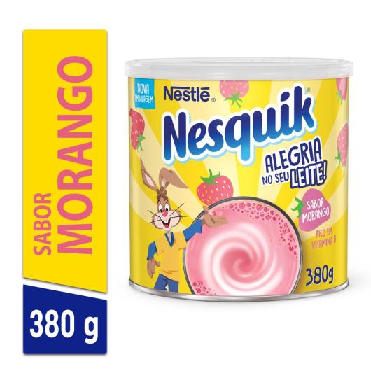 Achocolatado em Pó NESQUIK Morango 380g - Imagem em destaque