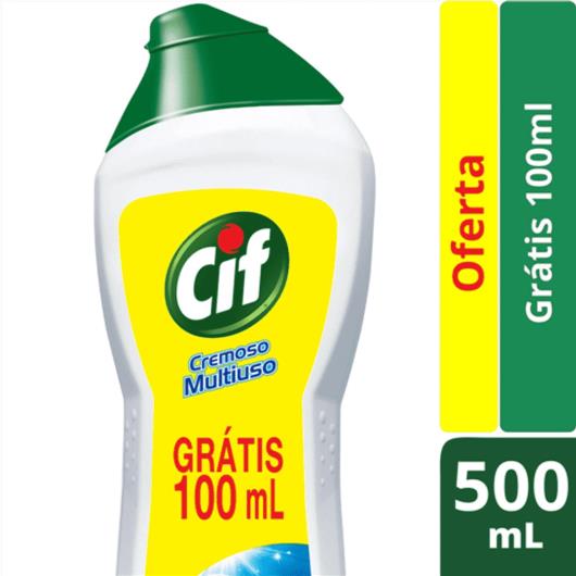 Saponáceo Cif Cremoso Original Leve 500 Pague 400 500ml - Imagem em destaque