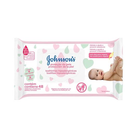 Toalha umedecida Johnson's Baby Extra Cuidado 48 unidades - Imagem em destaque