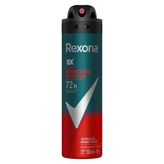 Desodorante Rexona Masculino Antibacterial 150ml - Imagem em destaque