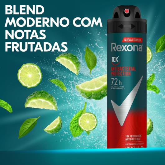 Desodorante Rexona Masculino Antibacterial 150ml - Imagem em destaque