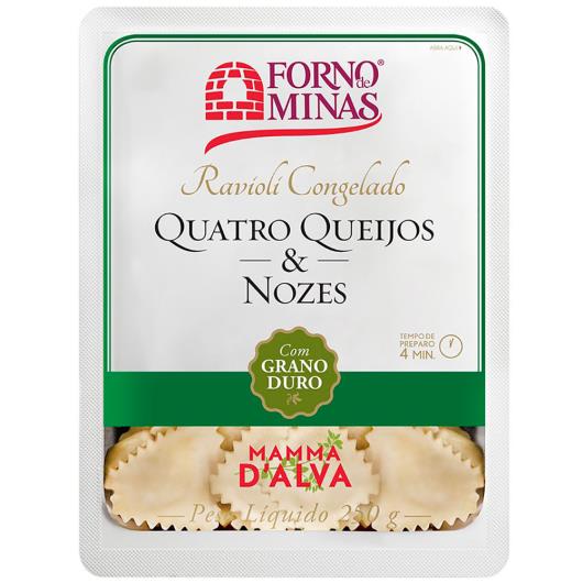 Ravioli Mamma D'Alva 4 Queijos e Nozes Forno de Minas 250g - Imagem em destaque